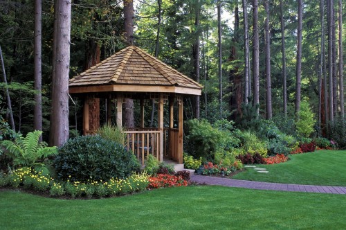 Gazebo in garden