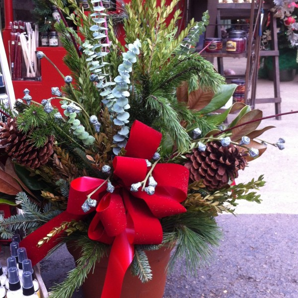 Fresh Pine Porch Pots